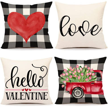 Valentine's day outlet pillow covers